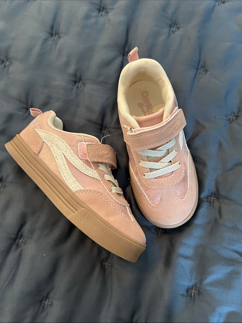 OshKosh B'gosh Pink Kids Sneakers with Gum Sole